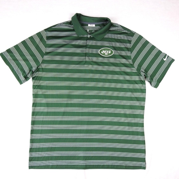 Nike Other - New York Jets Nike NFL Dri-fit Men Green Polo XL